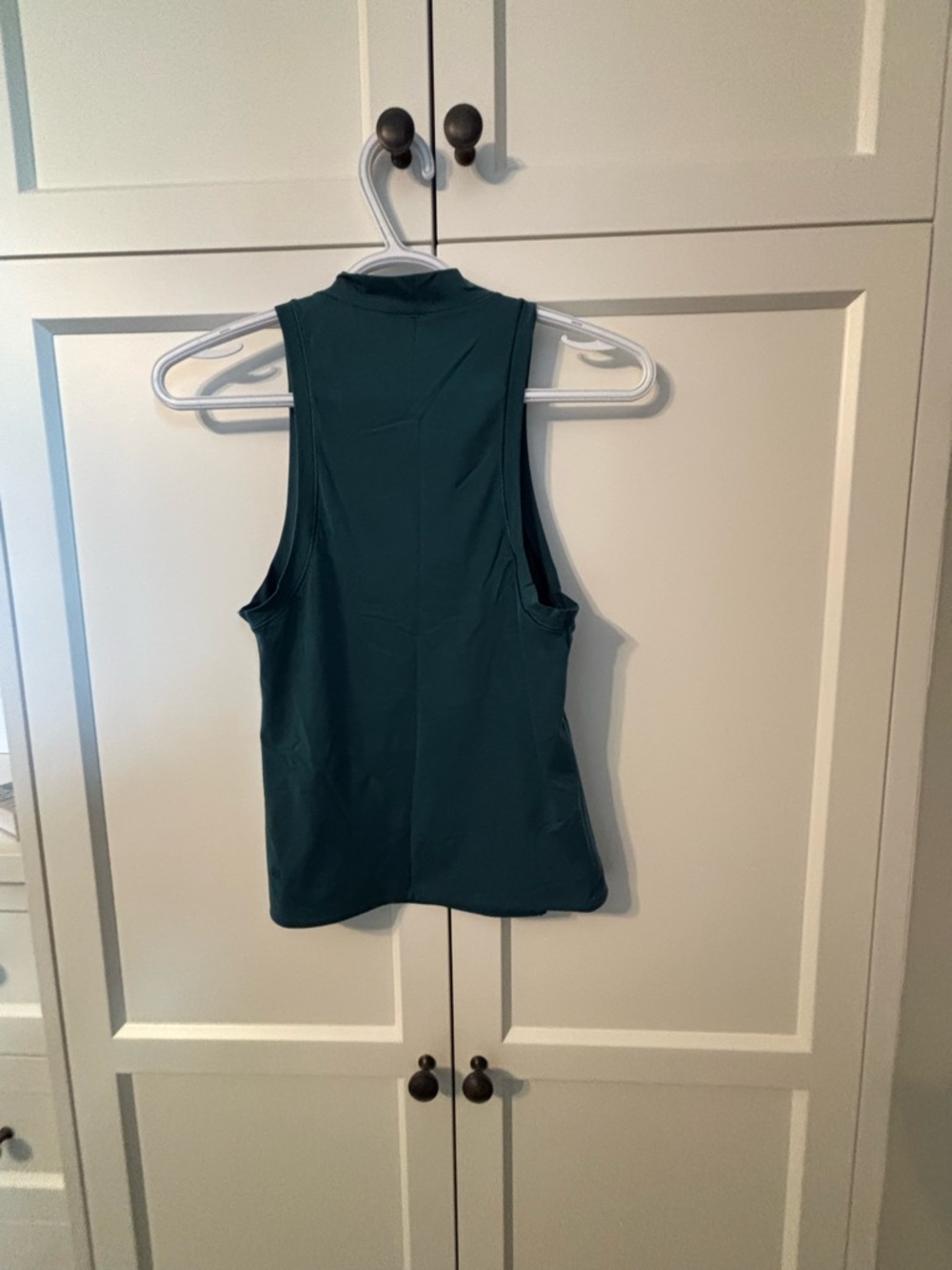 Lululemon Wundermost Nulu Mockneck Tank Top Storm Teal - Picture 3 of 6